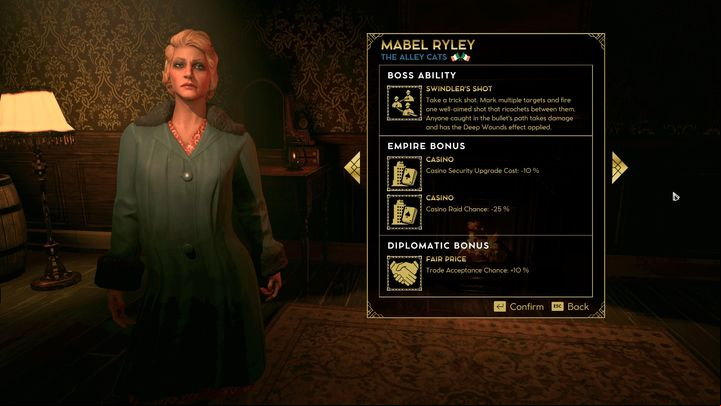 When starting the game, you must also choose the difficulty level, the number of neighborhoods, and enemy bosses - Empire of sin: gameplay features - which ones to pick? - FAQ - Empire of Sin Guide