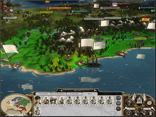 At the cost of the Brazil, West Africa, Madagascar and Philippines you can find regions that can serve you as a colonial trade zones - Game Mechanics - Campaign Map - Fleets - Campaign Map - Empire: Total War - Game Guide and Walkthrough