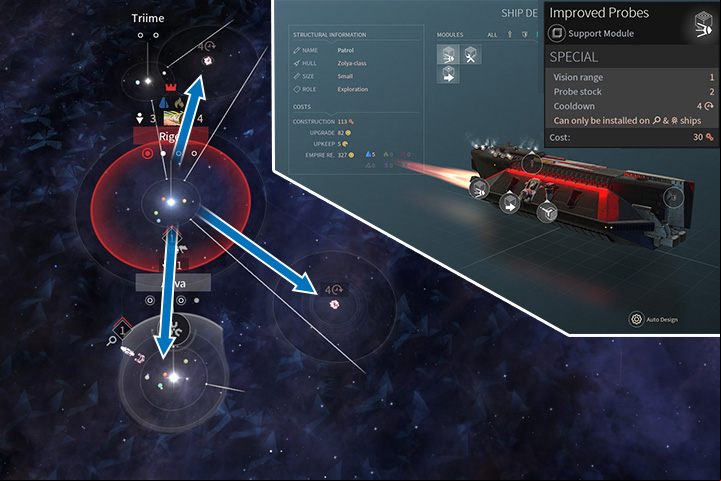 Sending ships and probes into various parts of the galaxy is very useful in the beginning of the game. to install better probe modules or have more of them. - Exploration and Curiosities in Endless Space 2 - Gameplay basics - Endless Space 2 Game Guide