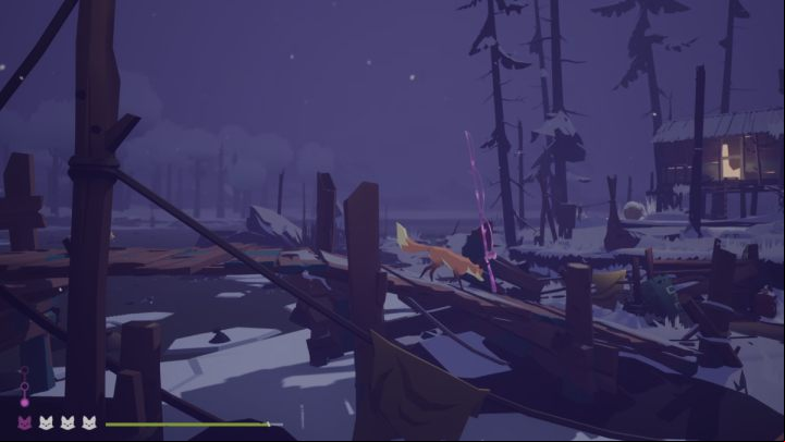 After leaving the lair, follow the trail of the kidnapped fox - Endling: Nights 4-6 - walkthrough - Walkthrough - Endling Guide, Walkthrough