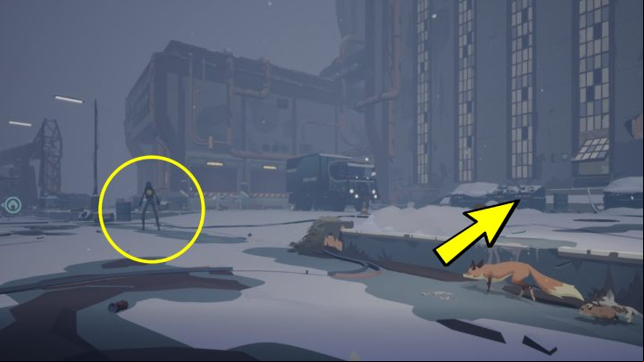 When walking around the factory, watch out for patrolling men - Endling: Nights 10-12 - walkthrough - Walkthrough - Endling Guide, Walkthrough