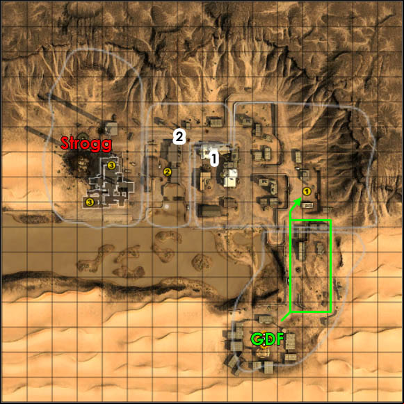 Attackers: GDF - Refinery - Battlefields - Enemy Territory: Quake Wars - Game Guide and Walkthrough