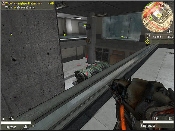 When the team will install charges, it would be a nice idea to hide somewhere near and wait for all those daredevils willing to disarm bombs planted by Strogg - Area 22 - Battlefields - Enemy Territory: Quake Wars - Game Guide and Walkthrough