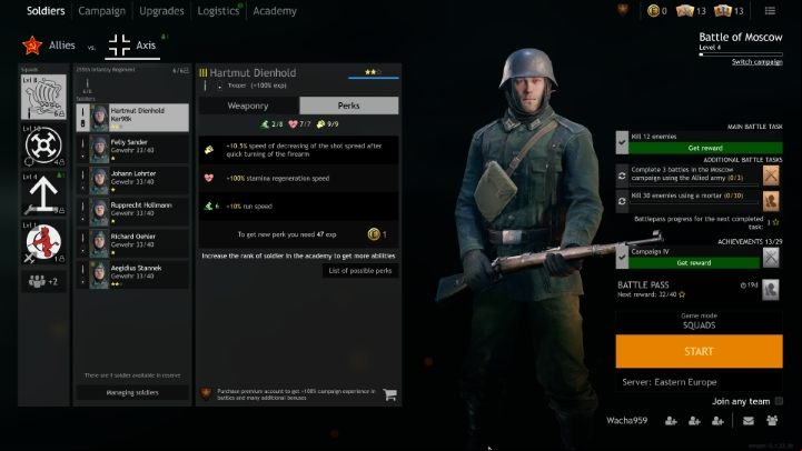 In the window of a soldier, you will see his stats in the perk category. - Enlisted: Best perks - which one to choose? - FAQ - Enlisted Guide