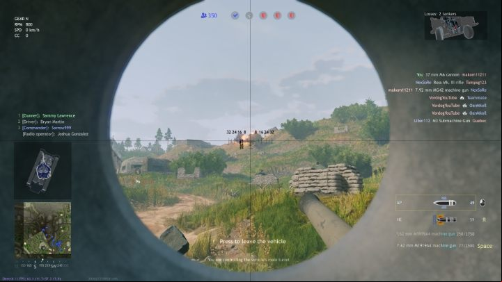 The green crosshair color indicates that your shot will have a high chance to penetrate the enemy tank's armor. - Enlisted: Tanks - tips, controls - Basics - Enlisted Guide