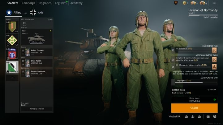 Before starting a match, you have to decide which troops will appear in the battle. - Enlisted: Beginners guide - Basics - Enlisted game guide