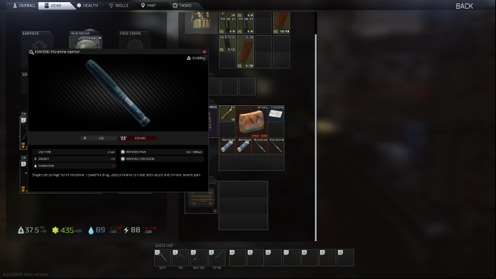 Medications will help you reduce the negative damage effects. - Health and injuries in Escape from Tarkov - Basics - Escape from Tarkov Guide