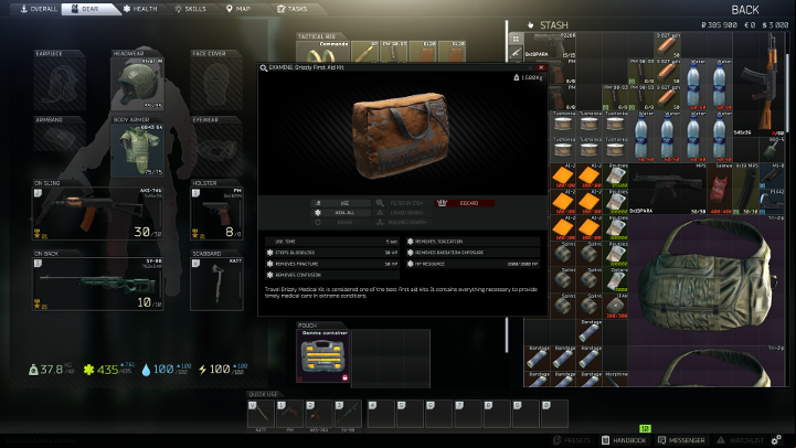 Take healing items with you on every raid. - 10 best starting tips for Escape from Tarkov - Basics - Escape from Tarkov Guide