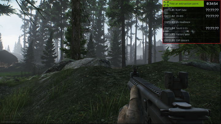 The game will show you basic information about the extraction points on the map. - How and where to find extraction points in Escape from Tarkov? - FAQ - Escape from Tarkov Guide
