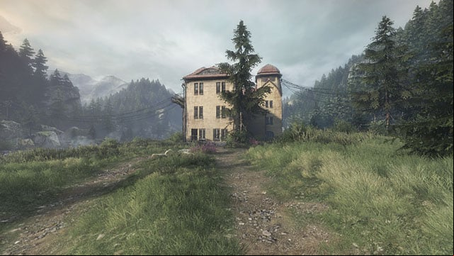 You are at the gate - go towards the yellow building and enter - Suicide | Walkthrough - Walkthrough - The Vanishing of Ethan Carter Game Guide & Walkthrough