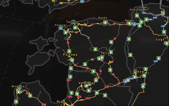 Roads in Estonia. - Characteristic of roads in new countries - ETS2 Beyond the Baltic Sea - Whats new? - Euro Truck Simulator 2 Game Guide