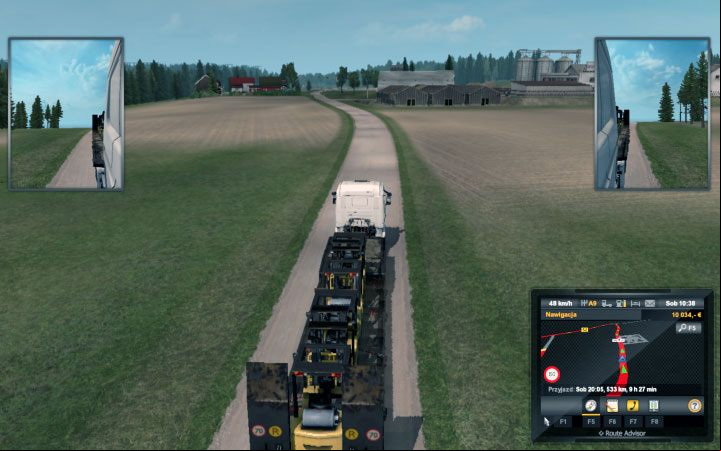 You can also encounter dirt roads - Characteristic of roads in new countries - ETS2 Beyond the Baltic Sea - Whats new? - Euro Truck Simulator 2 Game Guide