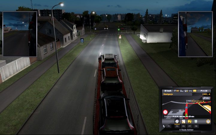 Next to a few narrow roads there are garage, job agency, and four companies - Latvia in Euro Truck Simulator 2 Beyond the Baltic Sea - New cities - Euro Truck Simulator 2 Game Guide