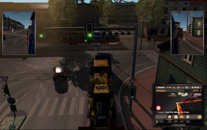 There are many intersections with signals here - Latvia in Euro Truck Simulator 2 Beyond the Baltic Sea - New cities - Euro Truck Simulator 2 Game Guide