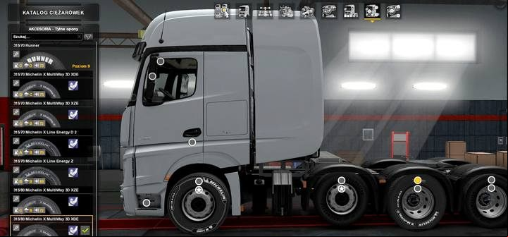to use tires with the same diameter on all axles - ETS2: Upgrades and customization - Repair and modifications - Euro Truck Simulator 2 Game Guide