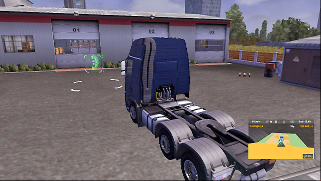 You will find an empty garage which you can buy in each available city - ETS2: Owner of a company - Career Guide - Career - Euro Truck Simulator 2 Game Guide