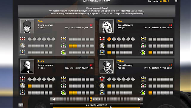 Employ new drivers for each truck without any assignment - ETS2: Owner of a company - Career Guide - Career - Euro Truck Simulator 2 Game Guide