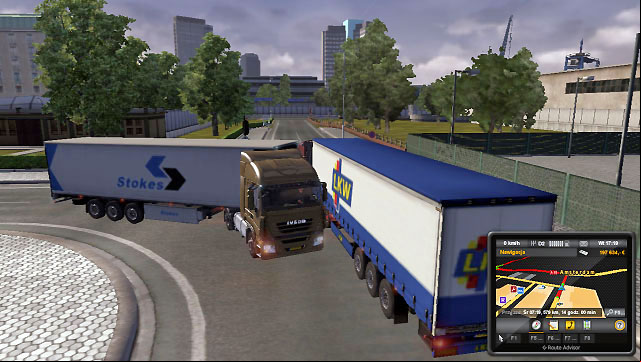 Also pay attention when driving through narrow city streets - ETS2: Turning - Driving Guide - Driving your truck - Euro Truck Simulator 2 Game Guide