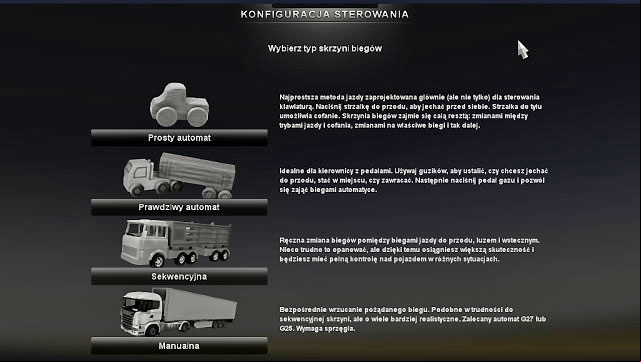 The controller you use corresponds with the gearbox type - ETS2: Steering configuration Guide - Controls - Euro Truck Simulator 2 Game Guide
