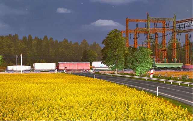 There are not many railway crossings but be careful when you see one - ETS2: Railway crossing | Roads - Roads - Euro Truck Simulator 2 Game Guide