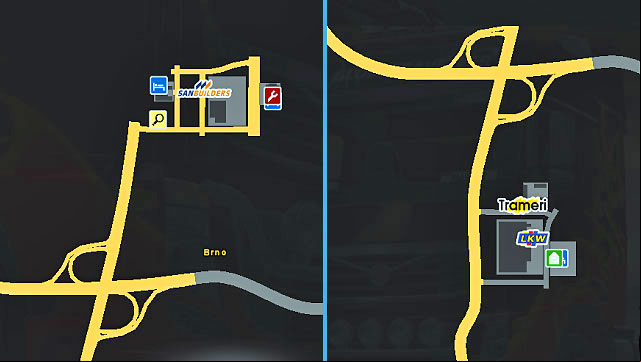 The city is located on two sides of a highway connecting Prague with Vienna and Bratislava - The Czech Republic and Slovakia | Cities - Cities - Euro Truck Simulator 2 Game Guide