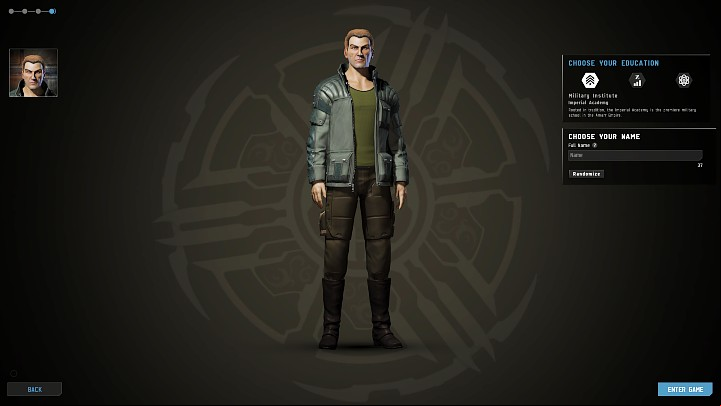 At this stage of creating a new hero in EVE Online, you will have to choose one of the three educations available to enrich your characters history - EVE Online: Character creation - Basics - EVE Online Guide