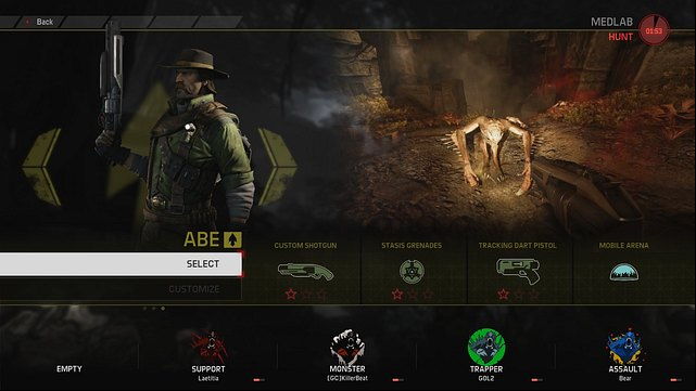 Abe is the last Trapper available in the game - Trapper - Hunters - Evolve - Game Guide and Walkthrough