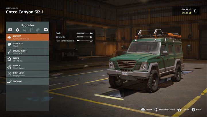 You can modify your vehicle in the briefing menu before going on the expedition - Expeditions MudRunner: Best upgrades - Basics - Expeditions MudRunner Guide