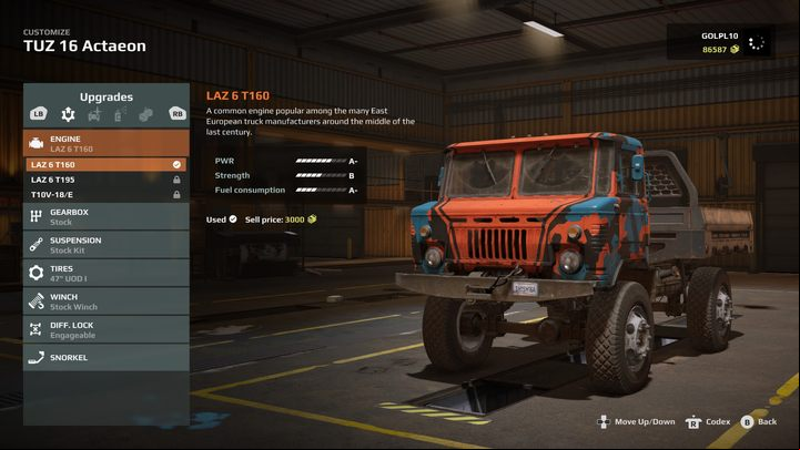 Basic element of a vehicle - Expeditions MudRunner: Best upgrades - Basics - Expeditions MudRunner Guide