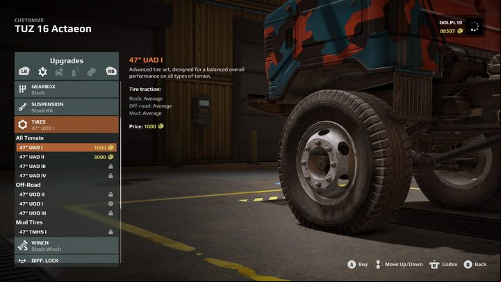 A very important element that drastically changes the way you drive a truck - Expeditions MudRunner: Best upgrades - Basics - Expeditions MudRunner Guide