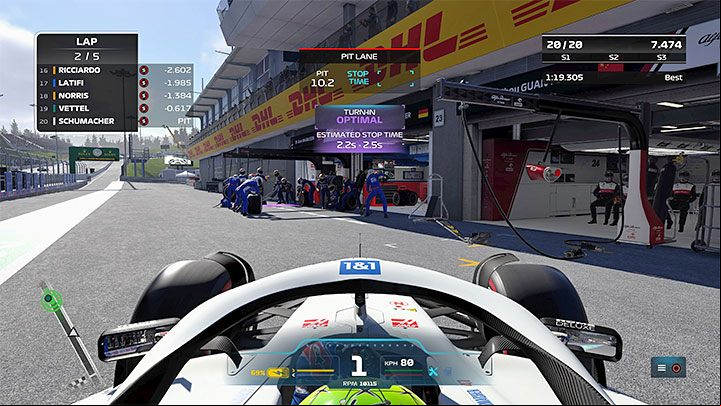 To have a perfect pitstop, you have to press the button when there is less than half a second left on the timer - F1 22: Pit Perfection - trophy, how to get it? - Trophy Guide - F1 22 Guide