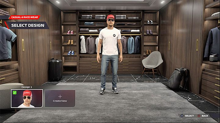 This menu is primarily dedicated to customising your driver - F1 22: F1 Life - menu description - Basics - F1 22 Guide