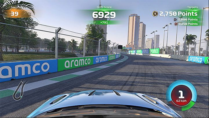 Drift - You need to score as many drift points as possible within a certain period of time - F1 22: Supercars and challenges - Pirelli Hot Laps - Basics - F1 22 Guide
