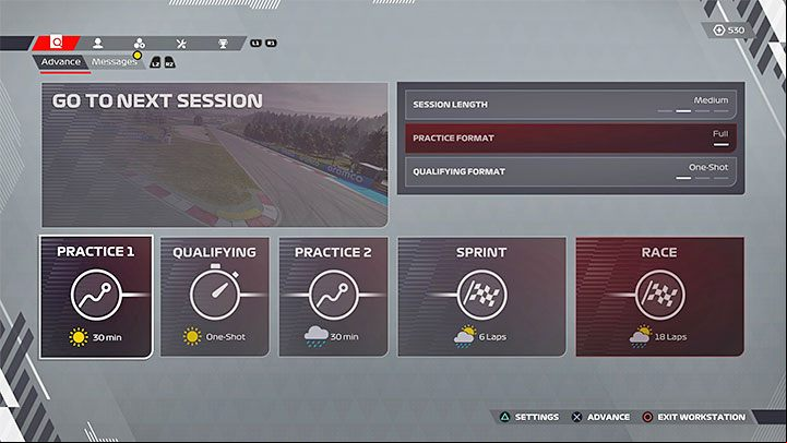 The default F1 race weekend structure is - F1 22: Career - tips and team management - Basics - F1 22 Guide