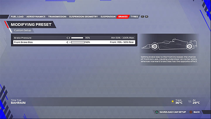 5 - F1 22: Bahrain - recommended setup - Configurations - F1 22 Guide