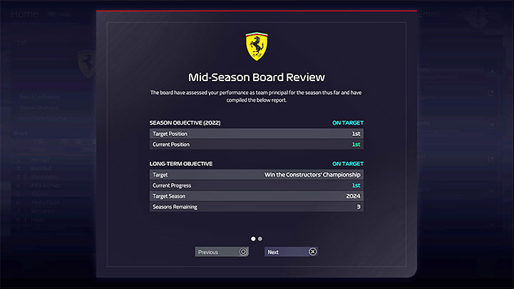 1 - F1 Manager 2022: Finances and Board - Basics - F1 Manager 2022 Guide