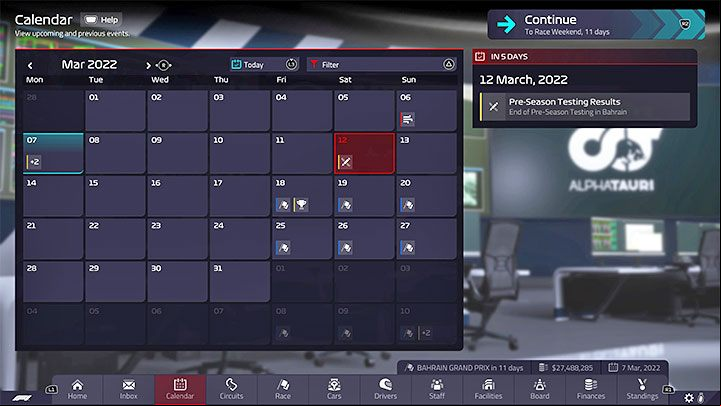 In Formula 1 , pre-season tests are used to prepare cars for the new season and make changes to them before the actual competition begins - F1 Manager 2022: Pre-season testing - is it in the game? - FAQ - F1 Manager 2022 Guide