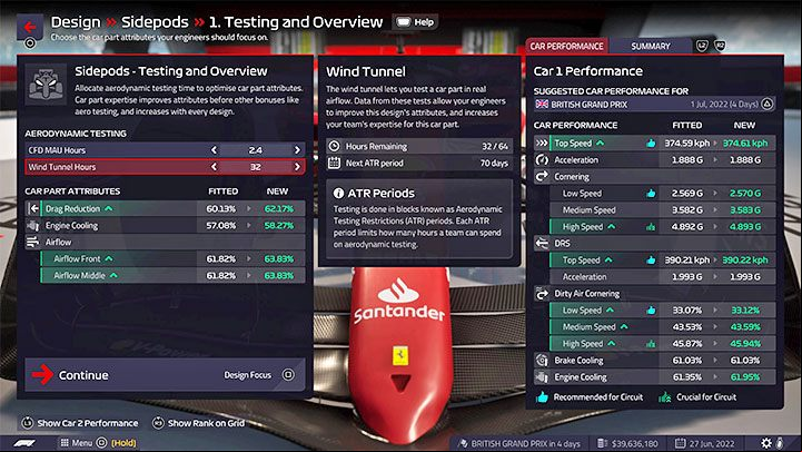 From the car menu, you have to select the type of part you are interested in and choose New Project - F1 Manager 2022: Cars and their development - deg parts - Basics - F1 Manager 2022 Guide