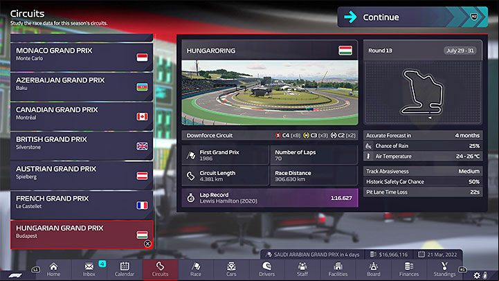 Type: downforce track - F1 Manager 2022: Tracks - specifics, setup - Race weekend - F1 Manager 2022 Guide