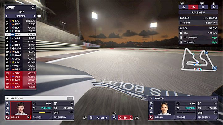 The second alternative camera is the one mounted on the front wing - F1 Manager 2022: Cockpit Camera (FPP) - Availability, Camera List - Appendix - F1 Manager 2022 Guide