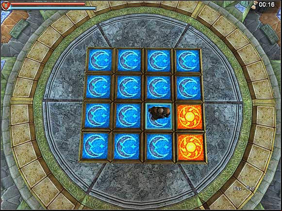 Inside, in the Fire Heart room, you will be forced to solve a simple puzzle - The Prophets of the Fire Heart | Golden Quests - Golden Quests - Fable: The Lost Chapters Game Guide