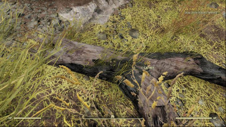 Watch your steps, so you dont miss the logs. - How to get wood in Fallout 76? - FAQ - Fallout 76 Guide