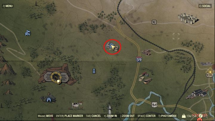 Twin Pine Cabins are near North Kanawha Lookout - Interesting locations worth checking out in Fallout 76 - Gameplay basics - Fallout 76 Guide