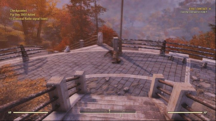 Check the body - you will find a machete. - First - Fallout 76 Walkthrough - Main missions - Fallout 76 Guide
