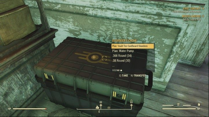Another holotape awaits you in the church. - First - Fallout 76 Walkthrough - Main missions - Fallout 76 Guide