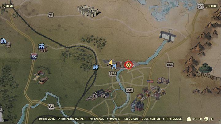 Go to the part of the airport marked in the picture above. - Final Departure - Fallout 76 Walkthrough - Main missions - Fallout 76 Guide