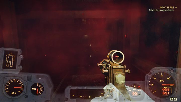 Inside, you have to open the door using the terminal - its not secured, so just select the option to unlock the door - Into the Fire - Fallout 76 Walkthrough - Main missions - Fallout 76 Guide