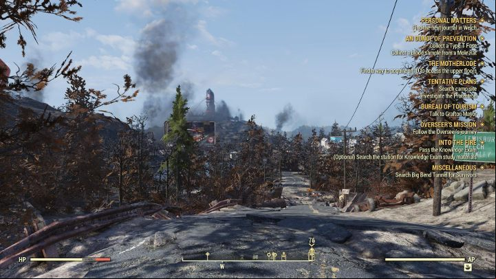 On the right side of the screen, you will find the missions that can currently be attempted. As you can see, there can be lots of them. - Are there missions and quests in Fallout 76? - FAQ - Fallout 76 Guide