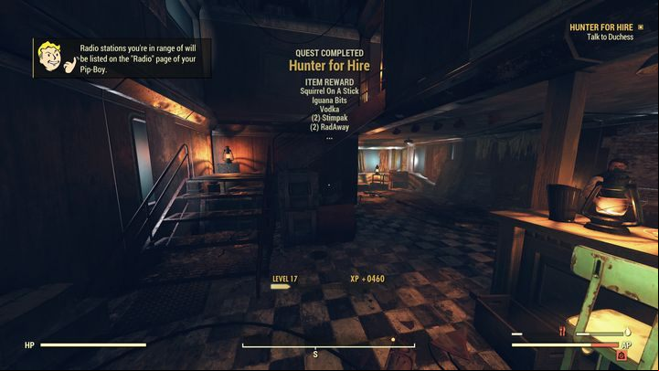 You can finally go back to the Duchess. - Fallout 76 Wastelanders: Hunter for Hire walkthrough - Walkthrough - Fallout 76 Guide