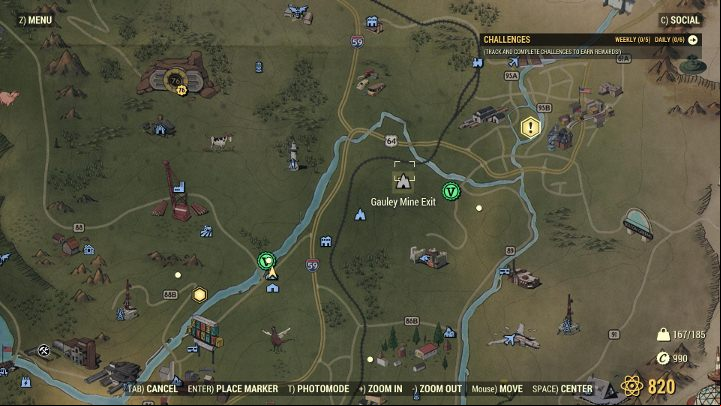 Your destination is Gauley Mine Exit. - Fallout 76 Wastelanders: The Elusive Crane walkthrough - Walkthrough - Fallout 76 Guide